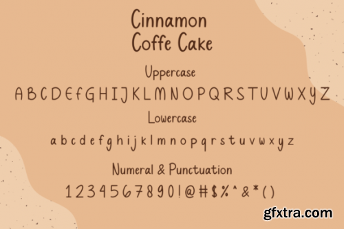  Cinnamon Coffe Cake Font