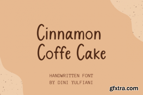  Cinnamon Coffe Cake Font