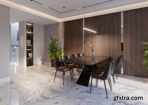 Kitchen – Livingroom Scene By Nguyen Vinh