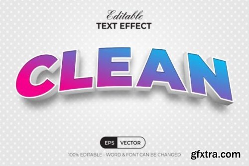 9 Pack Text Effect 3D Colorful Style