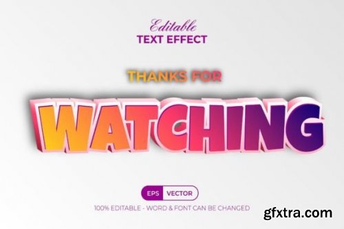 9 Pack Text Effect 3D Colorful Style