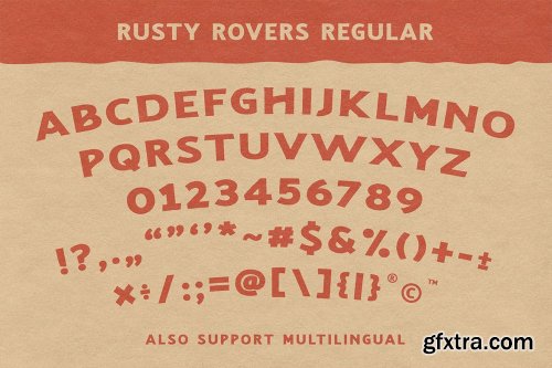 Rusty Rovers - Handdrawn Typeface