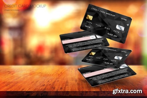 Realistic credit card mockup