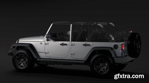 Cgtrader - Jeep Wrangler Unlimited Willys Wheeler JK 2017 3D Model