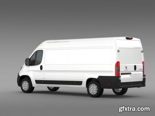 Cgtrader - Peugeot Boxer Van L4H2 2014 3D Model