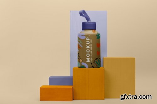 Reusable bottle mockup