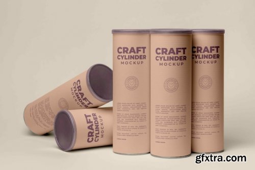 Craft cylinder mockup 