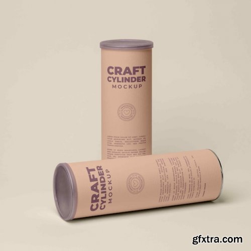 Craft cylinder mockup 