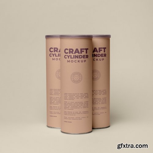 Craft cylinder mockup 