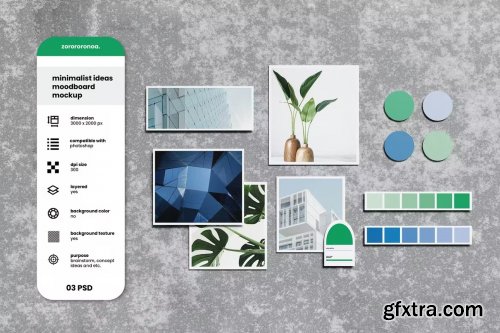 Minimalist Ideas Moodboard Mockup