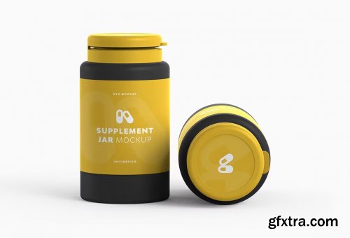 Supplement Jar Mockup