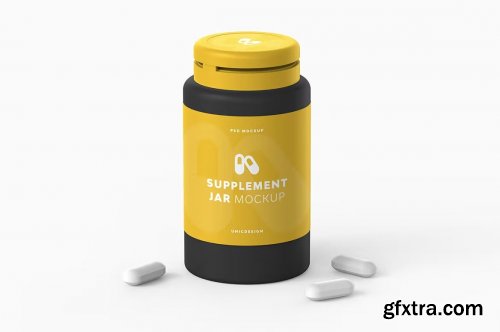 Supplement Jar Mockup