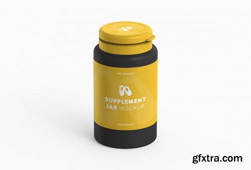 Supplement Jar Mockup