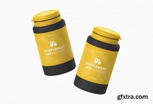 Supplement Jar Mockup