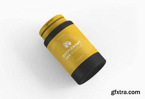 Supplement Jar Mockup