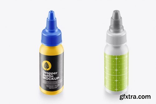 Glass Dropper Bottle Mockup