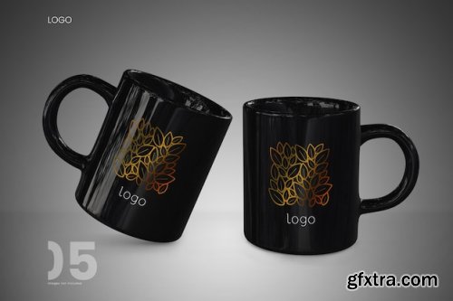 Ceramic coffee mug mockup