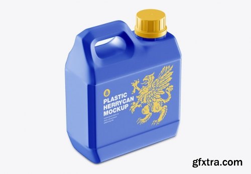 Plastic jerrycan mockup