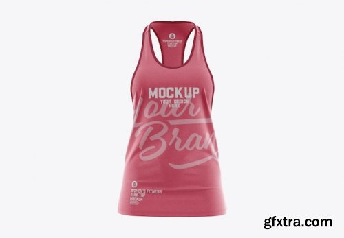 Women's fitness tank top mockup