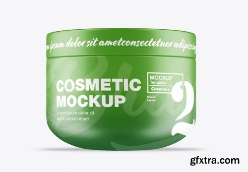 Glossy cosmetic jar