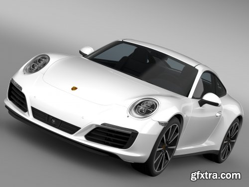 Cgtrader - Porsche 911 Carrera 4S Coupe 991 2016 3D Model 