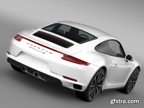 Cgtrader - Porsche 911 Carrera 4S Coupe 991 2016 3D Model 