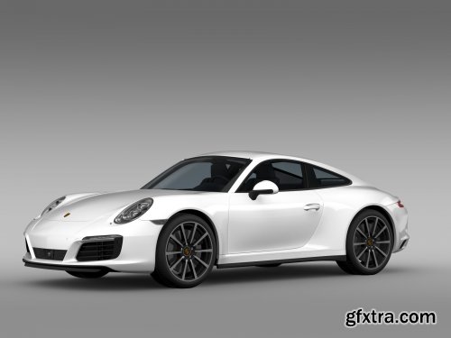 Cgtrader - Porsche 911 Carrera 4S Coupe 991 2016 3D Model 