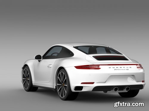 Cgtrader - Porsche 911 Carrera 4S Coupe 991 2016 3D Model 