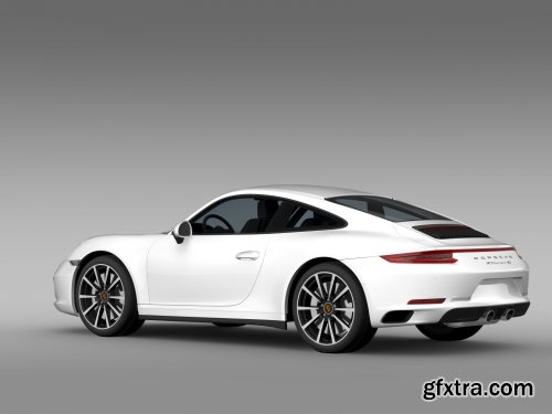 Cgtrader - Porsche 911 Carrera 4S Coupe 991 2016 3D Model 