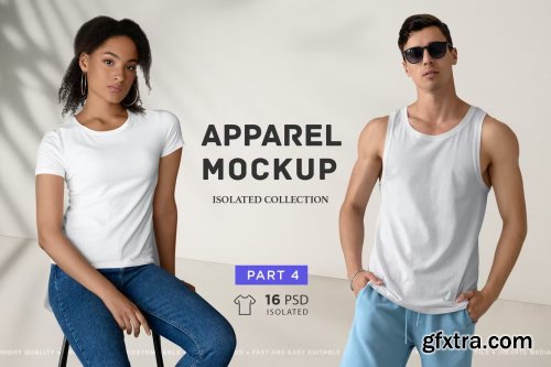 Isolated Apparel MockUps Collection Part 4