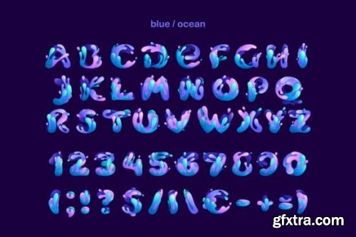  Paint Splashes Font