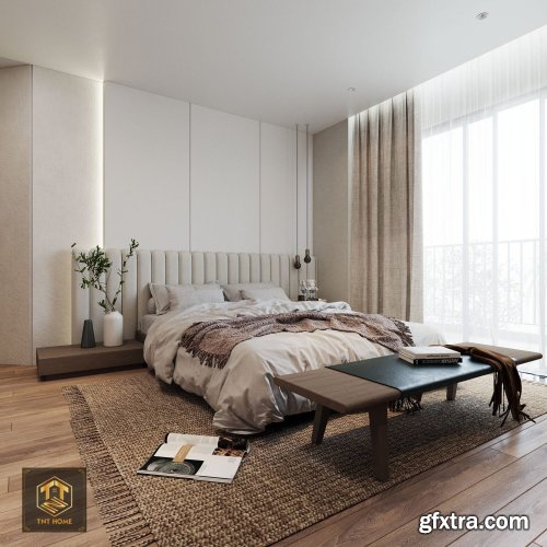 Master Bedroom Interior by Nhung Bui