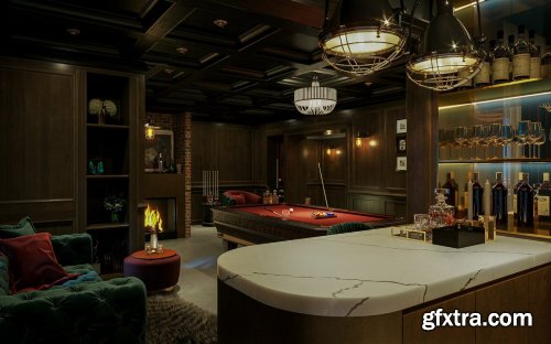 Entertainment Room Interior by Dat Le