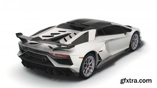 Cgtrader - Lamborghini Aventador Roadster SVJ 2021 3D Model
