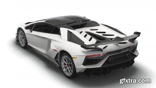 Cgtrader - Lamborghini Aventador Roadster SVJ 2021 3D Model
