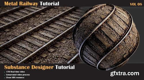 ArtStation – How to make Metal Railway in Substance Designer