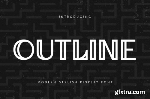 Outline - Modern Stylish Display Font