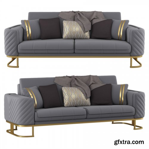 Elvina Living Room Set Gry