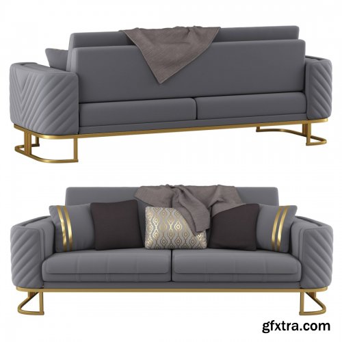 Elvina Living Room Set Gry