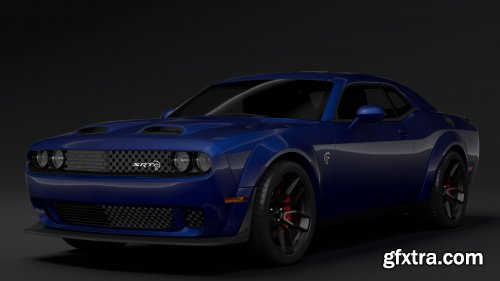 Cgtrader - Dodge Challenger SRT Hellcat Widebody LC 2019 3D Model