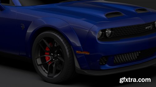 Cgtrader - Dodge Challenger SRT Hellcat Widebody LC 2019 3D Model