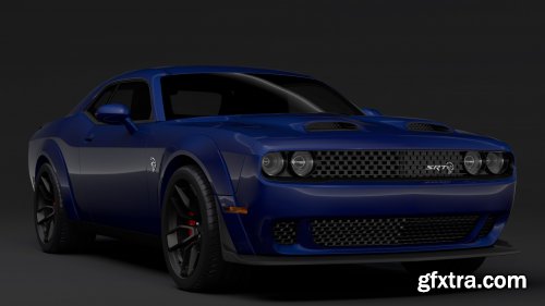 Cgtrader - Dodge Challenger SRT Hellcat Widebody LC 2019 3D Model