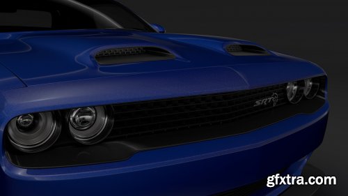 Cgtrader - Dodge Challenger SRT Hellcat Widebody LC 2019 3D Model