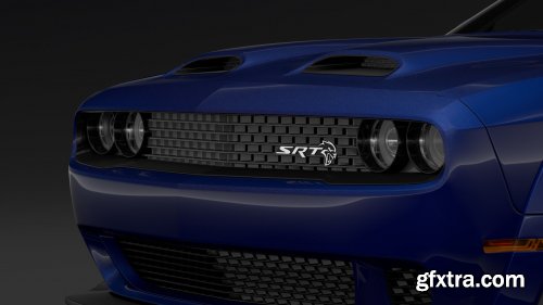 Cgtrader - Dodge Challenger SRT Hellcat Widebody LC 2019 3D Model