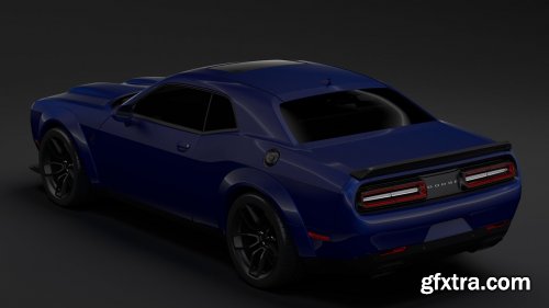 Cgtrader - Dodge Challenger SRT Hellcat Widebody LC 2019 3D Model