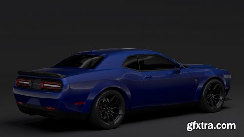 Cgtrader - Dodge Challenger SRT Hellcat Widebody LC 2019 3D Model