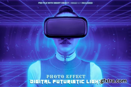  Digital Futuristic Photo Effect