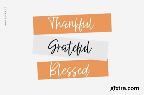  Thankful Font