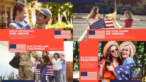 Videohive - USA Patriotic Celebration Slideshow Apple Motion - 38105550 - 38105550