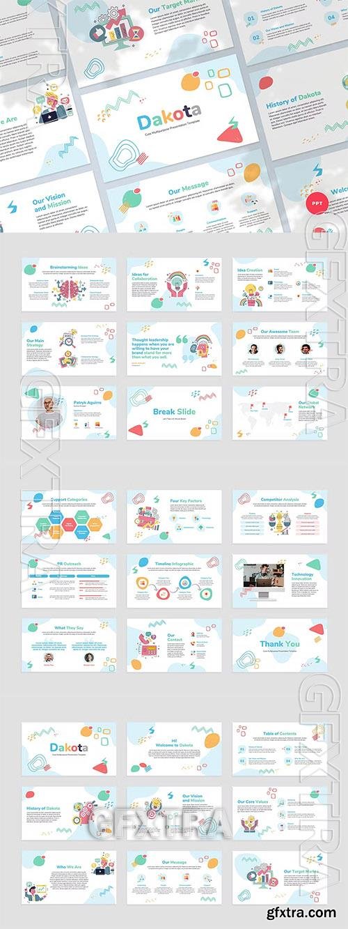 Cute Multipurpose Powerpoint, Keynote and Google Slides Presentation Template  